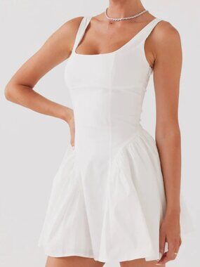 Peppermayo Ivory Sassy Soiree Corset Mini Dress Size 8